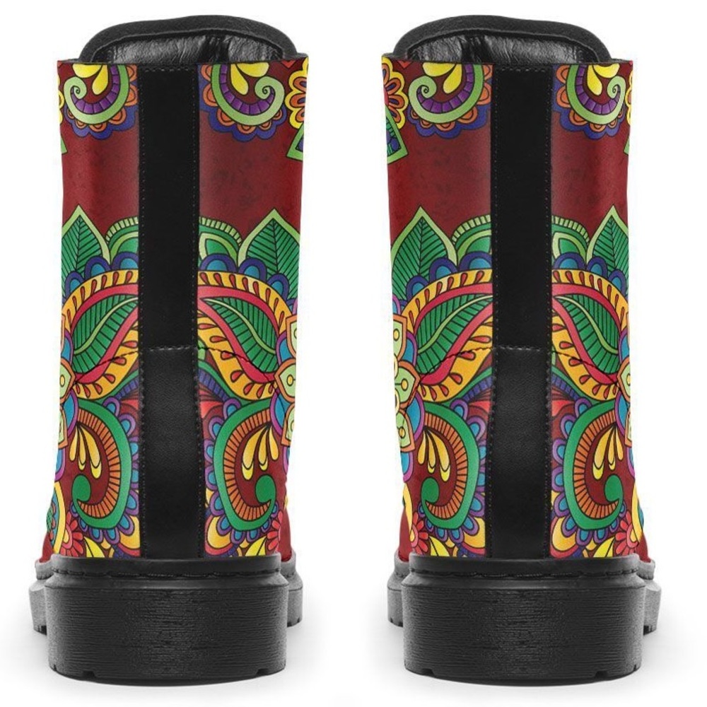 Yes We Vibe Funky Henna Flower Boots - Picture 4 of 8